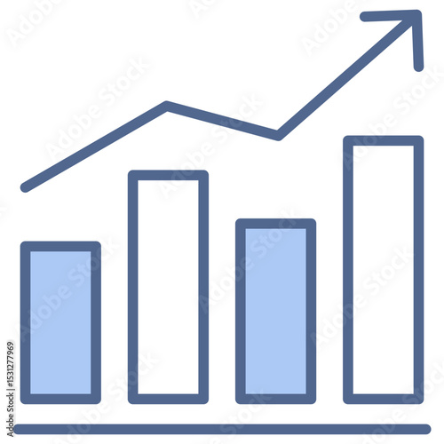 Trend Blue Icon