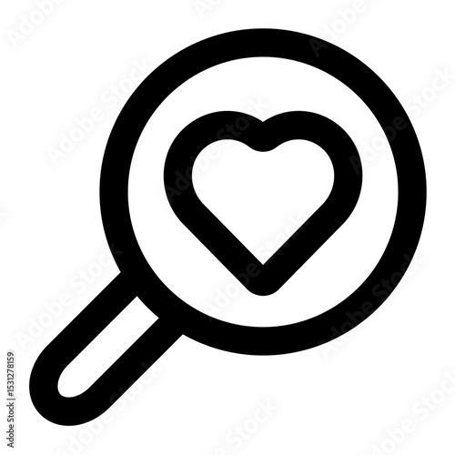 love icon for illustration