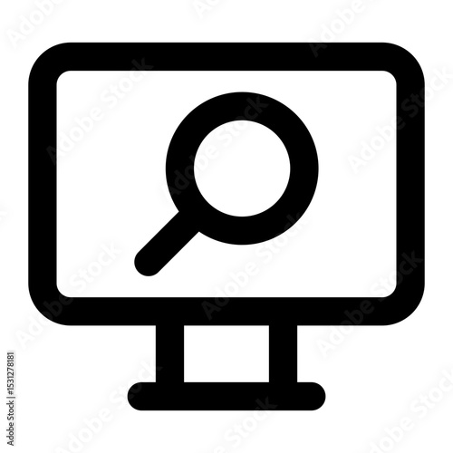 monitor icon for illustration