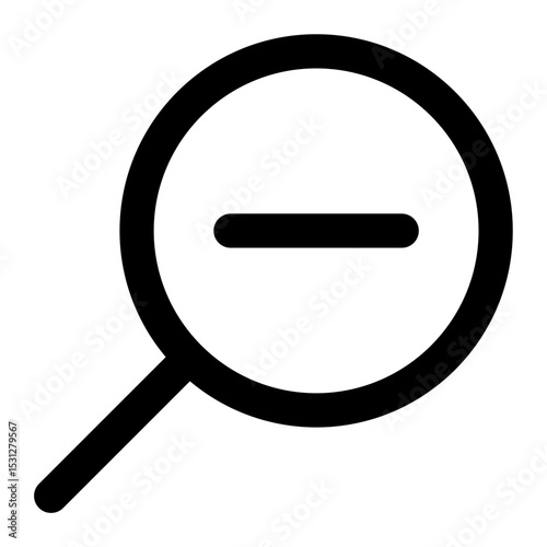 zoom out icon for illustration