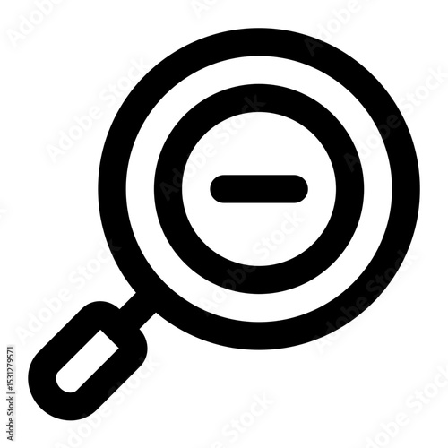 zoom out icon for illustration
