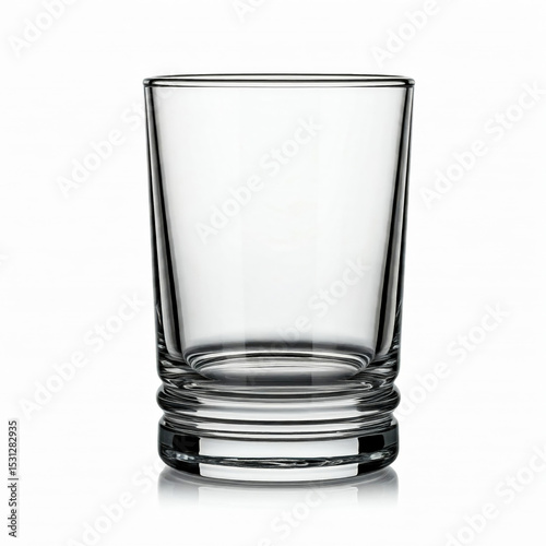 Glass insulated on white background