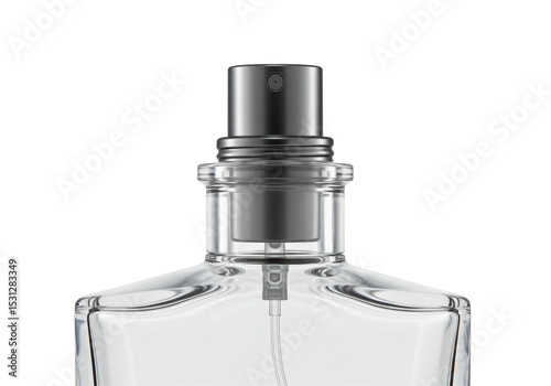 Isolated Close-up of a Perfume Bottle Top