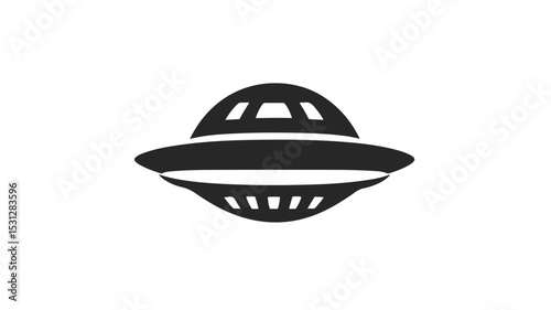 Modern UFO Icon Vector Isolated Illustration for Graphic Design Projects