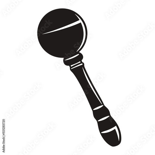 Stylish maraca design, perfect for musical instruments and festive celebrations