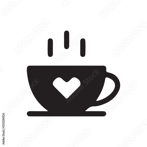 cup of coffee with heart