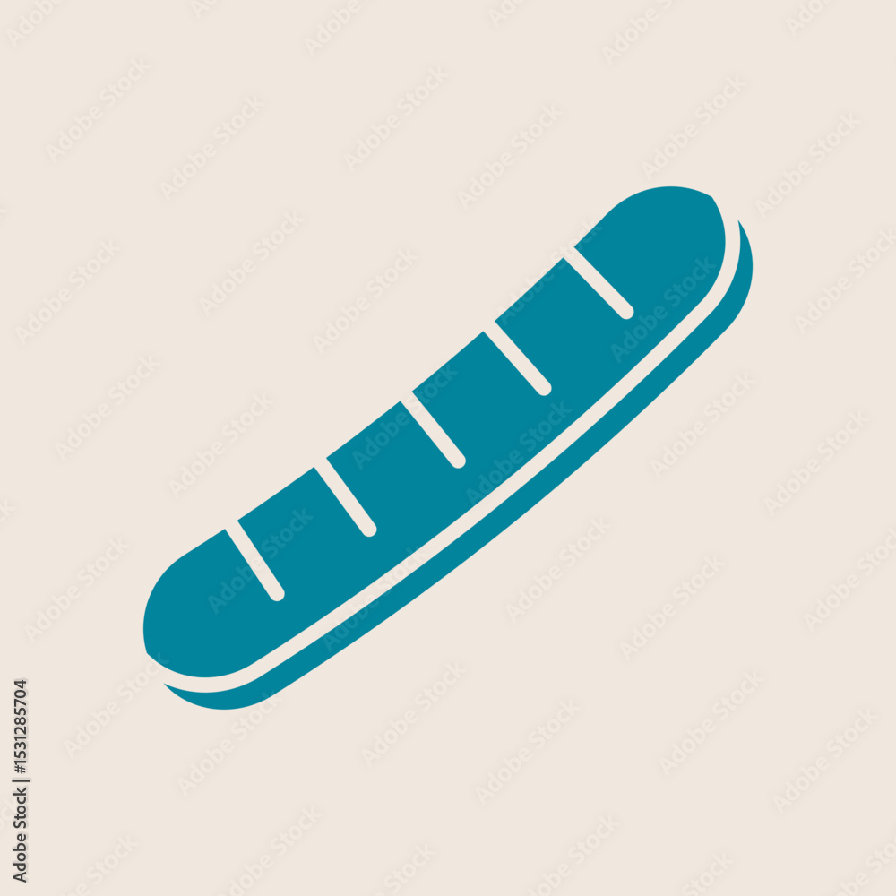 Long bread trendy artwork perfect abstract vector illustration colorful applicative design Long bread trendy artwork perfect abstract vector illustration colorful applicative design