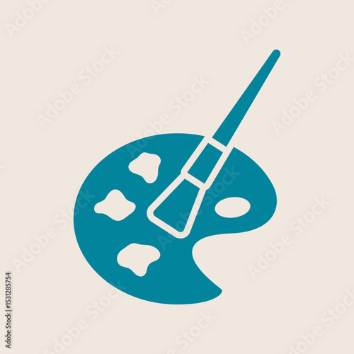 Paint palette trendy artwork perfect abstract vector illustration colorful applicative design