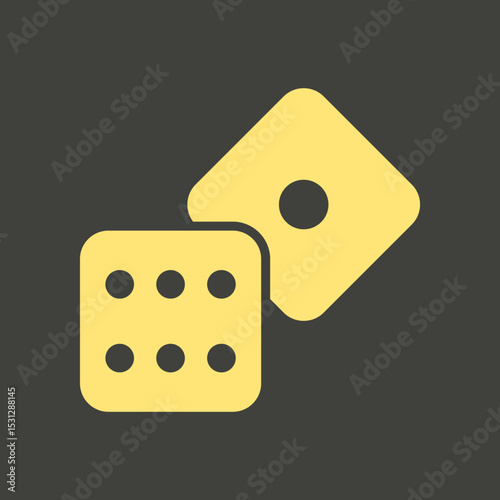 Dice trendy artwork gorgeous abstract vector illustration colorful useable design