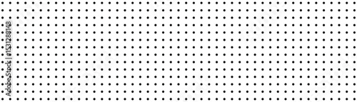 Texture for note or notebook. black sheet paper. white mesh pattern. seamless Polka dot background. vector texture for note or notebook