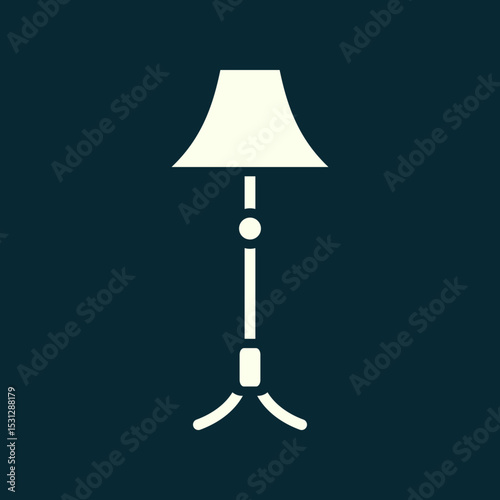 Floor lamp trendy artwork gorgeous abstract vector illustration colorful useable design