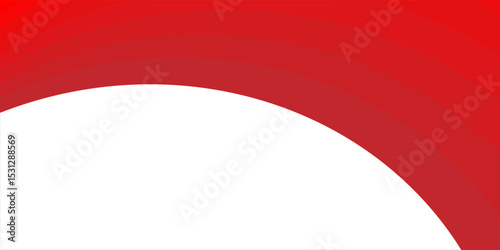 Vector red line background curve element with white space for text and message design, overlapping layers, vector