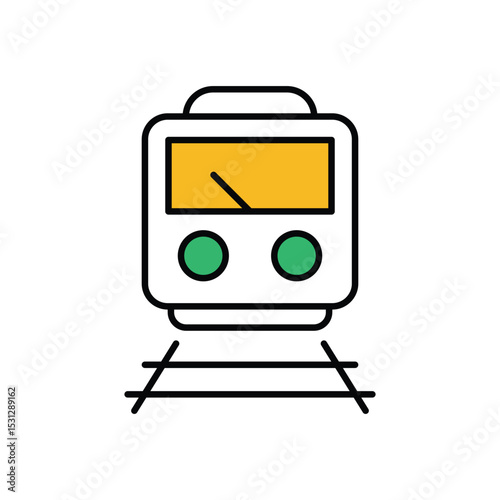 Train  Icon vector stock illustration