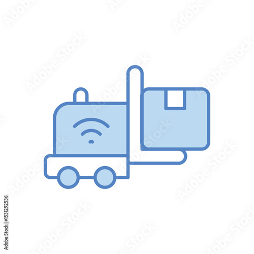 Smart Delivery Icon vector stock illustration