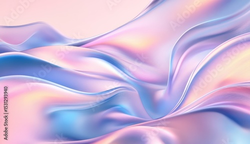 3D modern geometric holographic background design