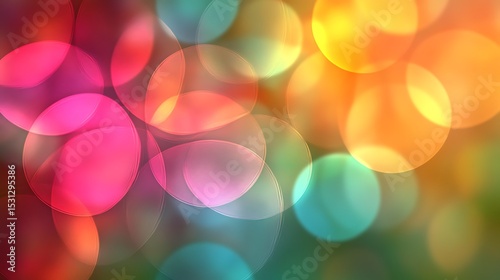 Vibrant colorful bokeh background