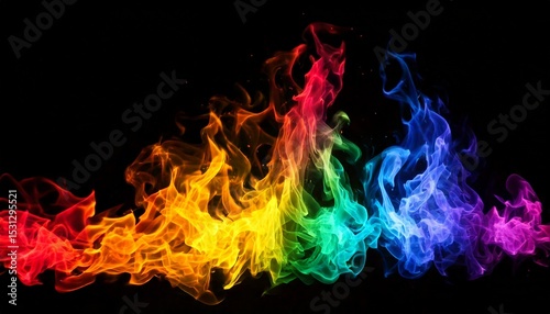 虹色の炎（rainbow flame）
