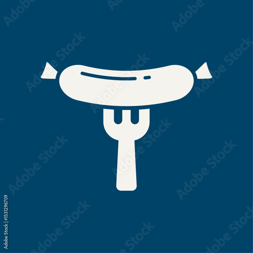 Sausage trendy artwork magnificent abstract vector illustration colorful applicative design