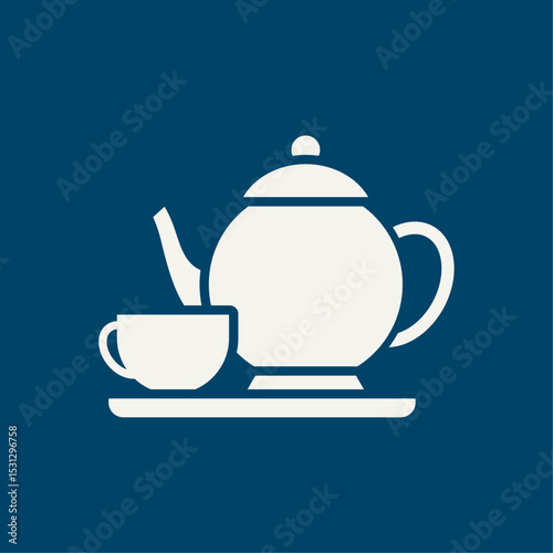Tea time trendy artwork magnificent abstract vector illustration colorful applicative design