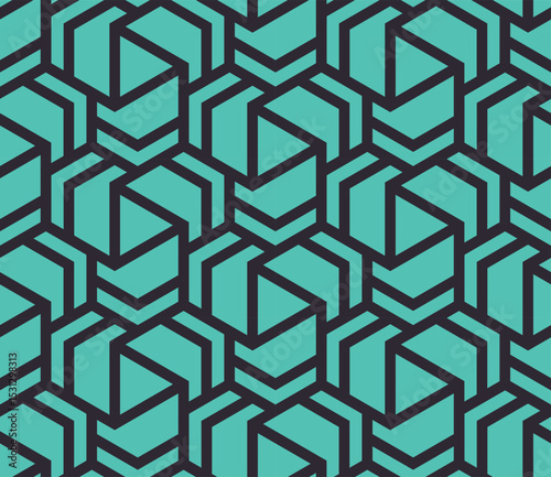 Zigzag Triangles Abstract Geometric Seamless Pattern -vector eps8