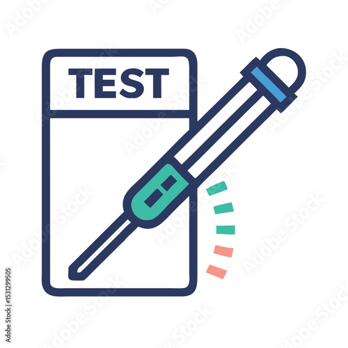 Test screwdriver with indicator for measuring results in diagnostics  