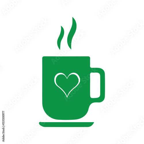 cup of tea with green leaves