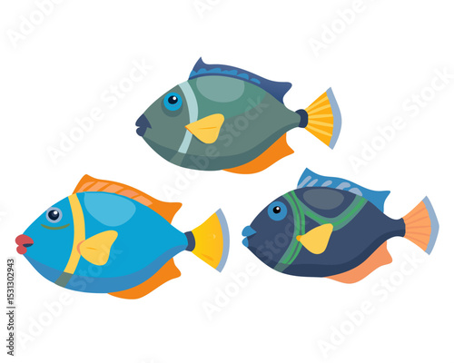 tropical fish vector illustration