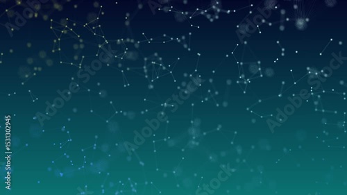 Digital Network Particles Technology Line Background Abstract
