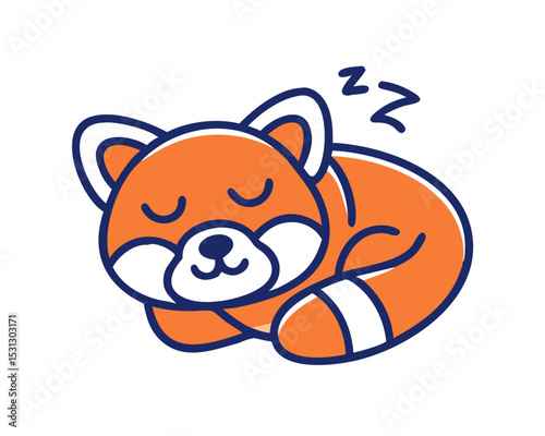 lazy panda sleeping