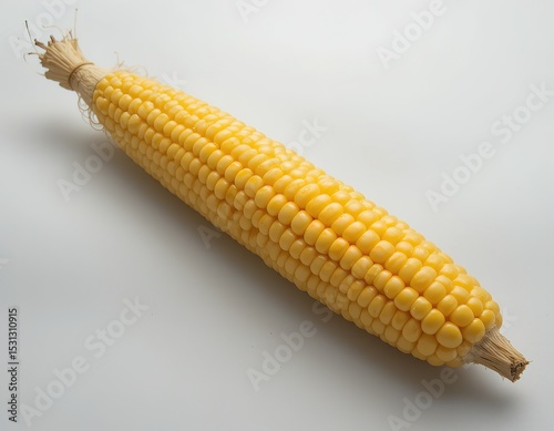 Fresh Sweet Corn on White Background