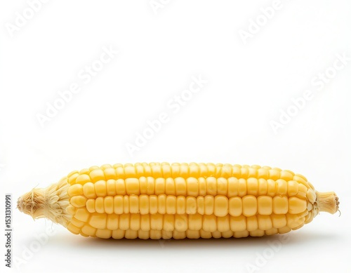 Fresh Sweet Corn on White Background
