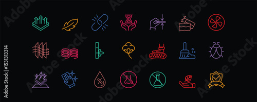 This icon set presents 21 essential mattress features in editable stroke style, perfect for infographics, e-commerce platforms, and bedding-related product presentations.