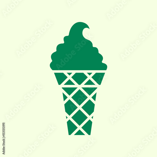 Icecream trendy artwork handsome abstract vector illustration colorful useable design