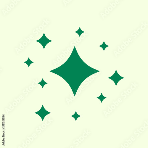 North star trendy artwork handsome abstract vector illustration colorful useable design