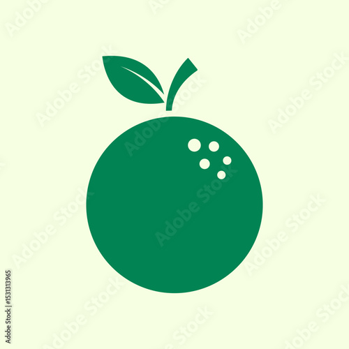 Orange fruit trendy artwork handsome abstract vector illustration colorful useable design