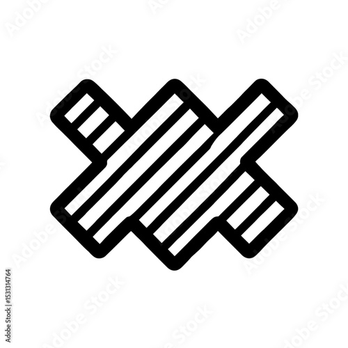 Bold Line Peace Lily Plant Icon Flat 2D Vector Illustration for Botanical Designs, Nature Themes, and Peace Symbolism