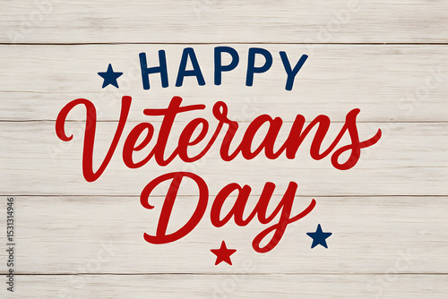 Happy veterans day background patriotic celebration design