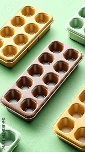 Plastic food mold containers