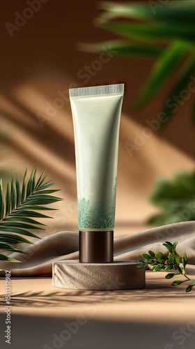 Skincare product tube display