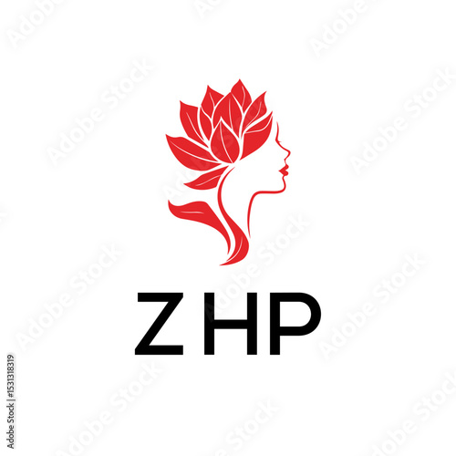 ZHP Letter logo white background