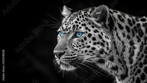 Majestic leopard stalking prey dense jungle wildlife photography dark environment close-up perspective nature's beauty