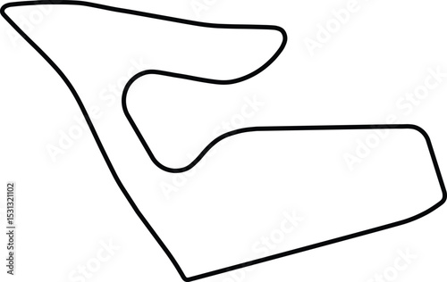 Red Bull Ring Circuit Layout Vector Eps