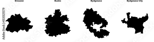Brzozow, Busko, Bydgoszcz, Bydgoszcz City outline maps