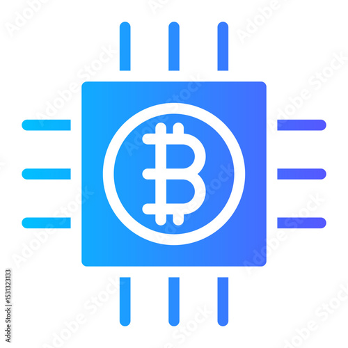 bitcoin network chip icon