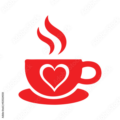 cup of coffee with heart