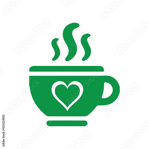 cup of coffee with heart