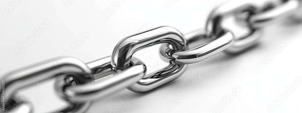 Fototapeta premium Close-up of a metallic chain