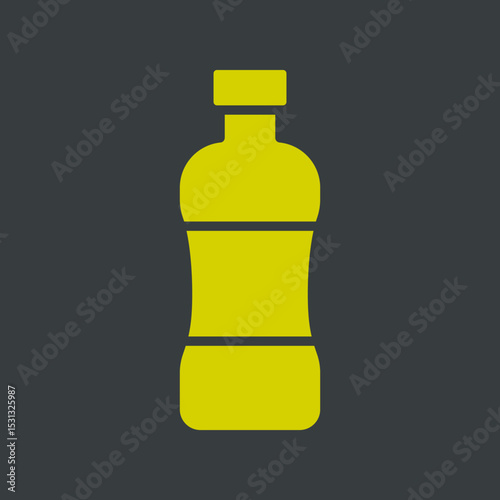 Water bottle trendy artwork lovely abstract vector illustration colorful useable design