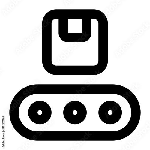 conveyor belt icon for illustration
