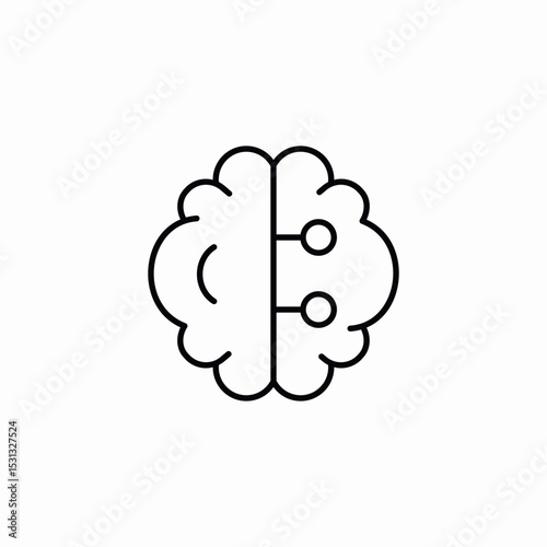 mind connection icon sign vector
